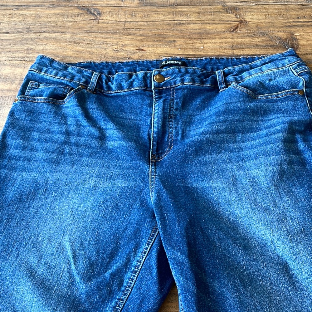 d. jeans brand blue jeans. Slim fit. Size 22W